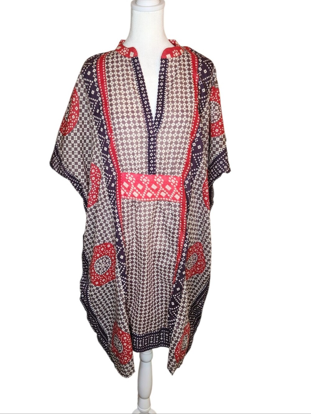 Emerson Fry India Collection Short Caftan Butterfly Organic One Size